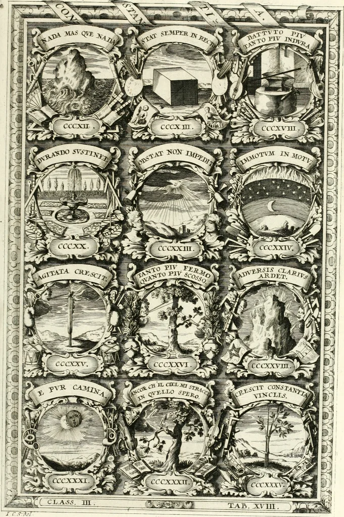 An illustration from Symbolographia, sive, De arte symbolica : sermones septem, 1701, leaf 572