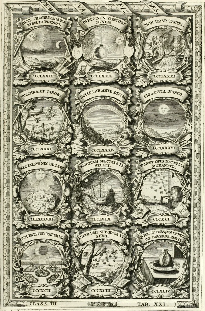 An illustration from Symbolographia, sive, De arte symbolica : sermones septem, 1701, leaf 578