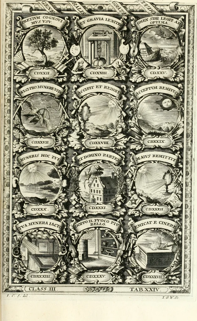 An illustration from Symbolographia, sive, De arte symbolica : sermones septem, 1701, leaf 584