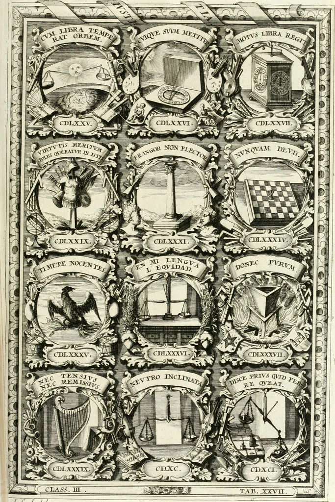 An illustration from Symbolographia, sive, De arte symbolica : sermones septem, 1701, leaf 590