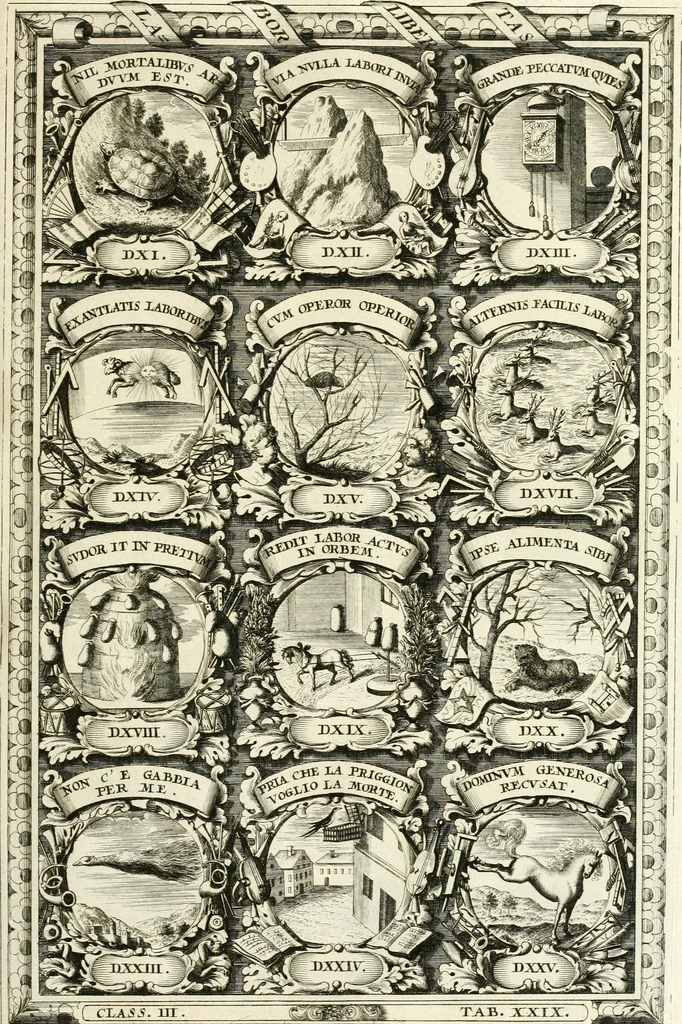 An illustration from Symbolographia, sive, De arte symbolica : sermones septem, 1701, leaf 594