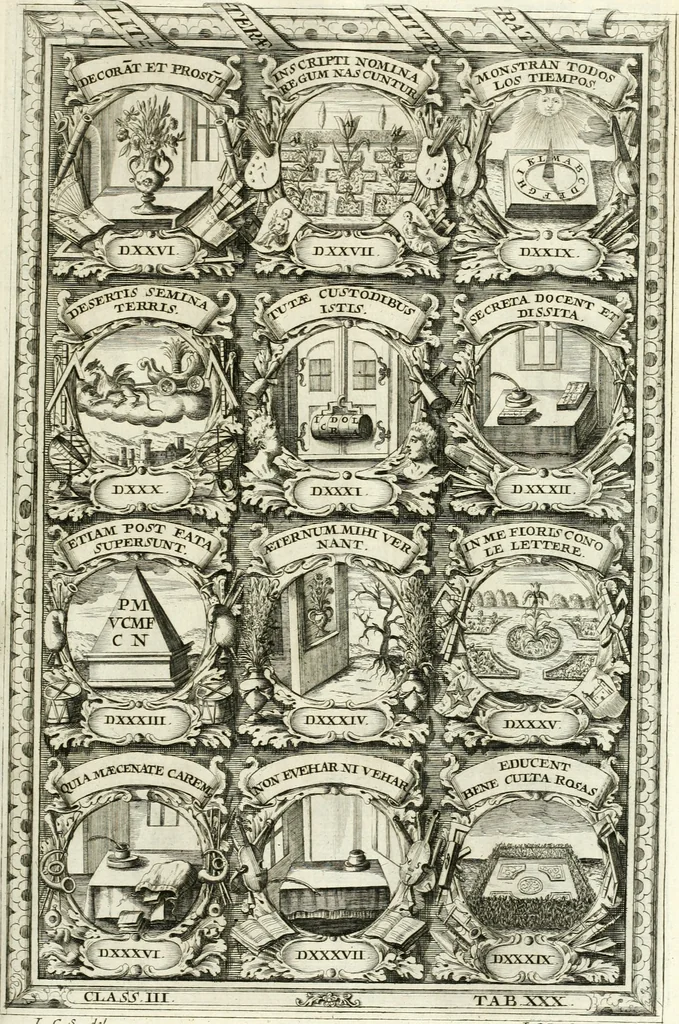 An illustration from Symbolographia, sive, De arte symbolica : sermones septem, 1701, leaf 596