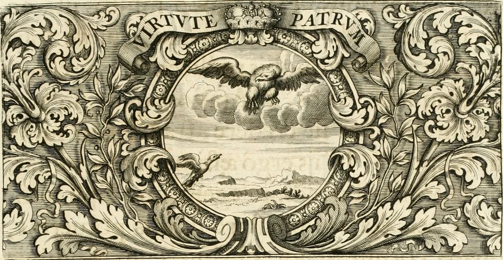 An illustration from Symbolographia, sive, De arte symbolica : sermones septem, 1701, leaf 6
