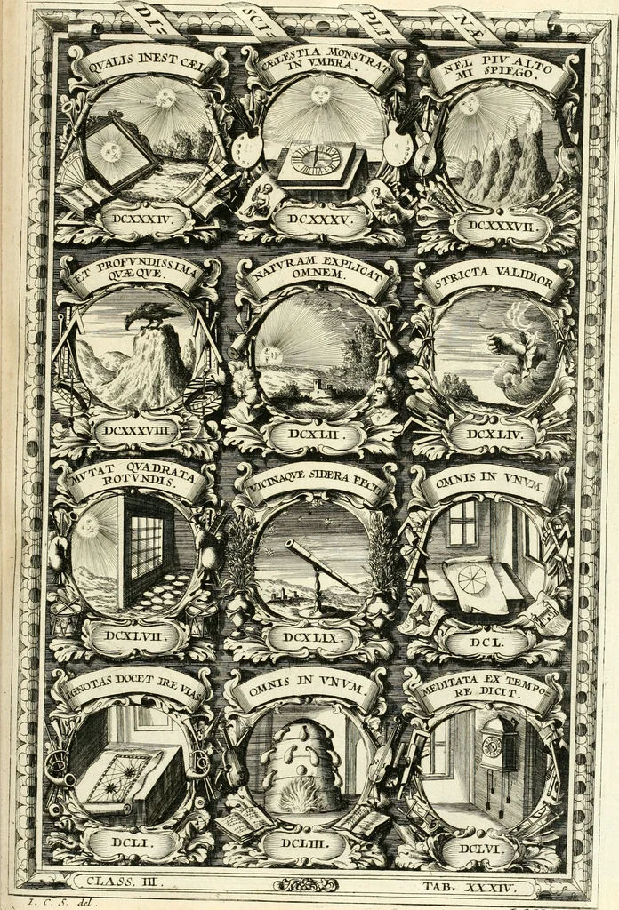An illustration from Symbolographia, sive, De arte symbolica : sermones septem, 1701, leaf 604