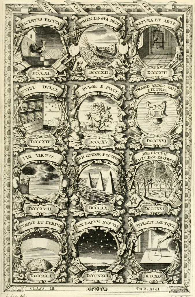 An illustration from Symbolographia, sive, De arte symbolica : sermones septem, 1701, leaf 620