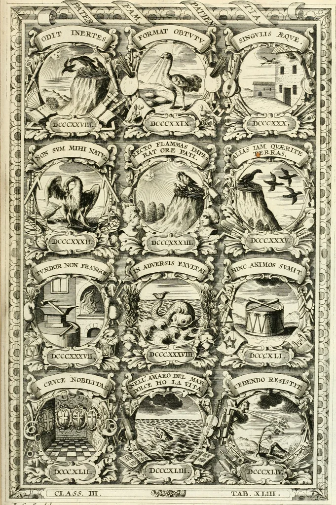 An illustration from Symbolographia, sive, De arte symbolica : sermones septem, 1701, leaf 622