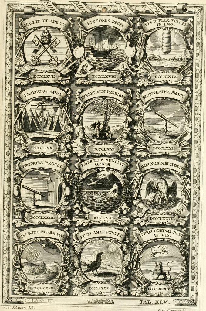 An illustration from Symbolographia, sive, De arte symbolica : sermones septem, 1701, leaf 626