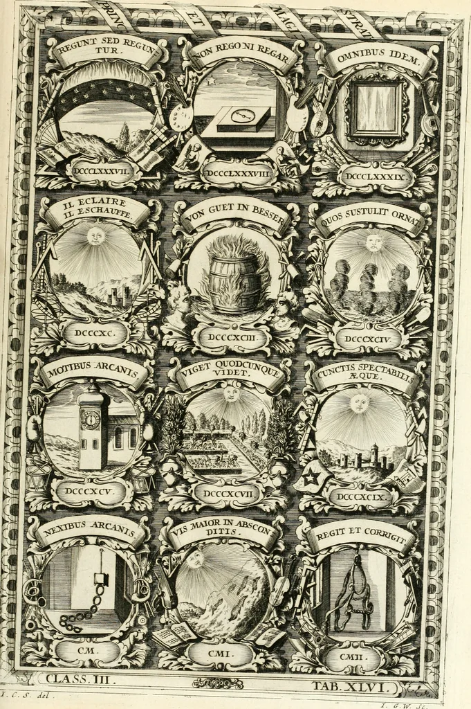 An illustration from Symbolographia, sive, De arte symbolica : sermones septem, 1701, leaf 630