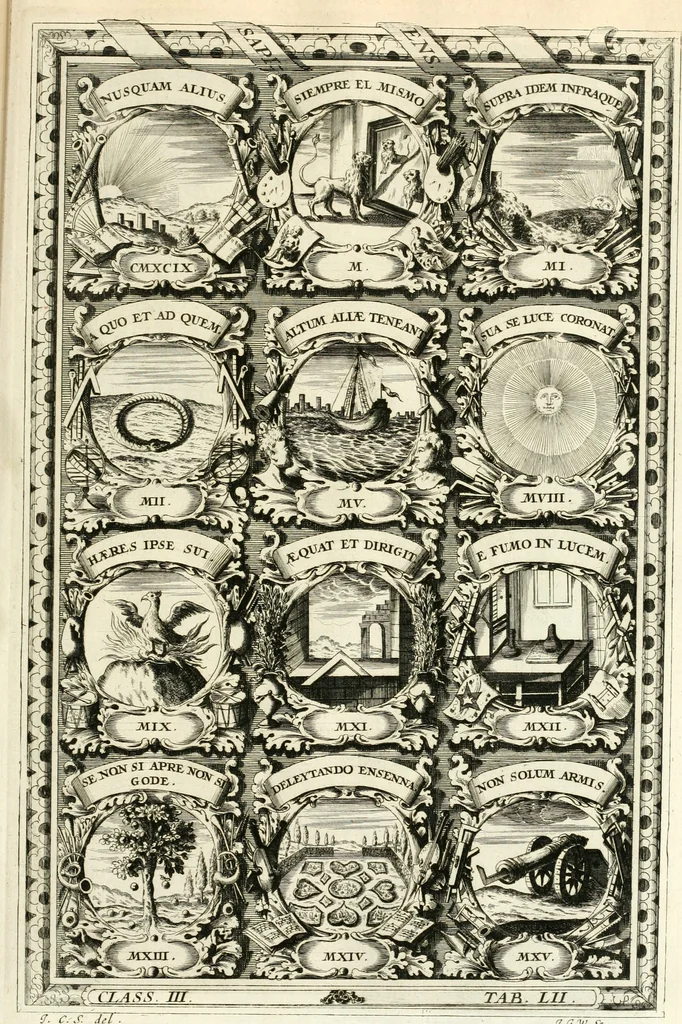 An illustration from Symbolographia, sive, De arte symbolica : sermones septem, 1701, leaf 634
