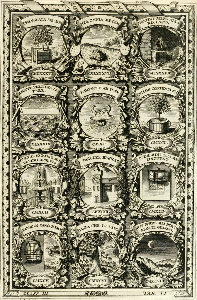 An illustration from Symbolographia, sive, De arte symbolica : sermones septem, 1701, leaf 640