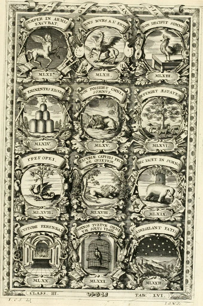 An illustration from Symbolographia, sive, De arte symbolica : sermones septem, 1701, leaf 644