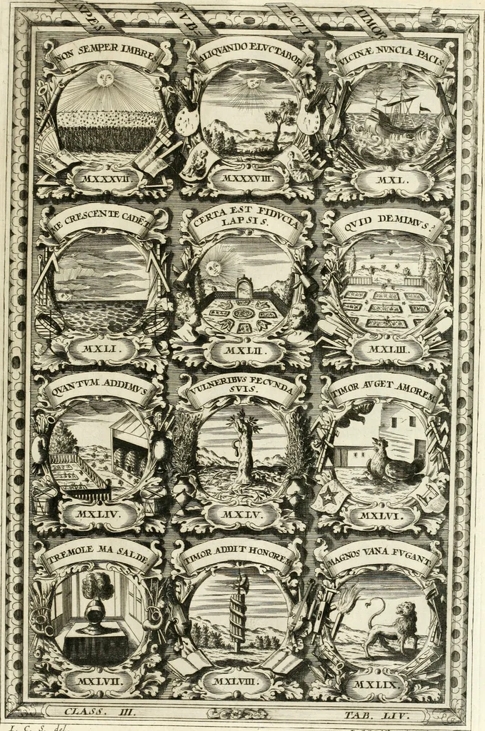 An illustration from Symbolographia, sive, De arte symbolica : sermones septem, 1701, leaf 646