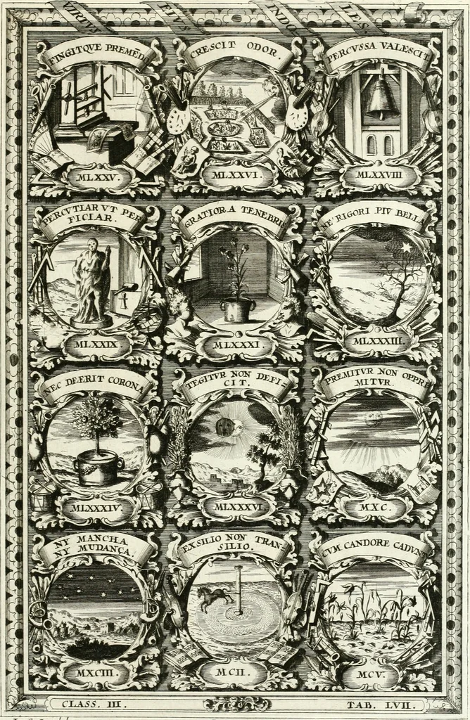 An illustration from Symbolographia, sive, De arte symbolica : sermones septem, 1701, leaf 648