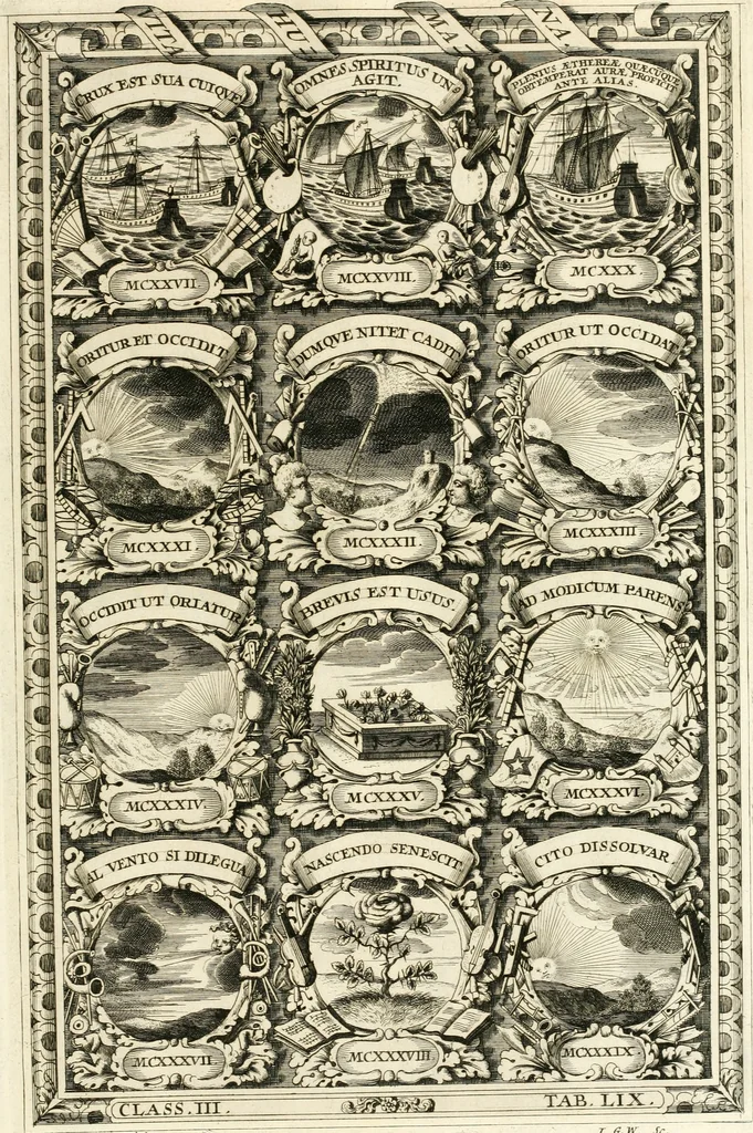 An illustration from Symbolographia, sive, De arte symbolica : sermones septem, 1701, leaf 656