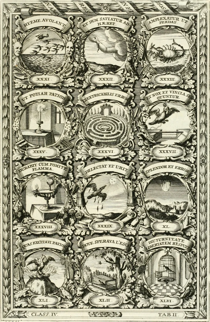 An illustration from Symbolographia, sive, De arte symbolica : sermones septem, 1701, leaf 680