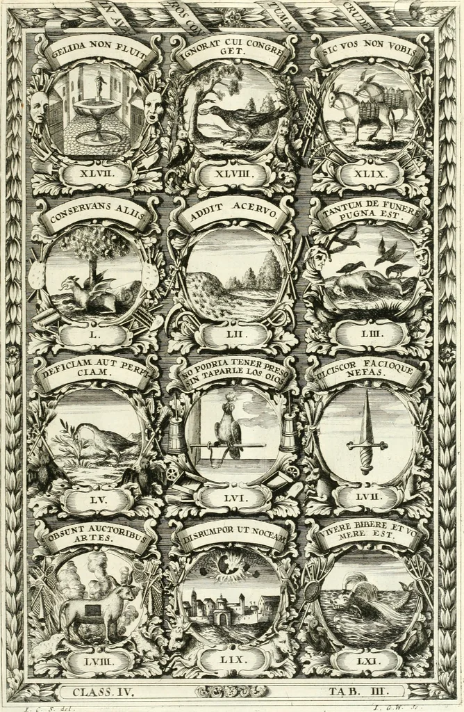 An illustration from Symbolographia, sive, De arte symbolica : sermones septem, 1701, leaf 682