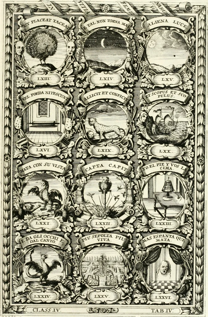 An illustration from Symbolographia, sive, De arte symbolica : sermones septem, 1701, leaf 684