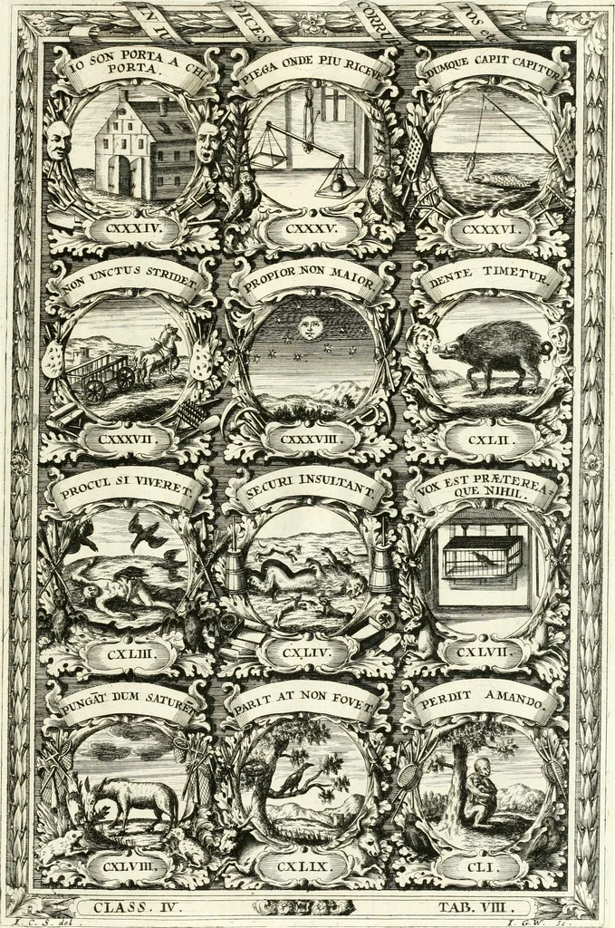 An illustration from Symbolographia, sive, De arte symbolica : sermones septem, 1701, leaf 692