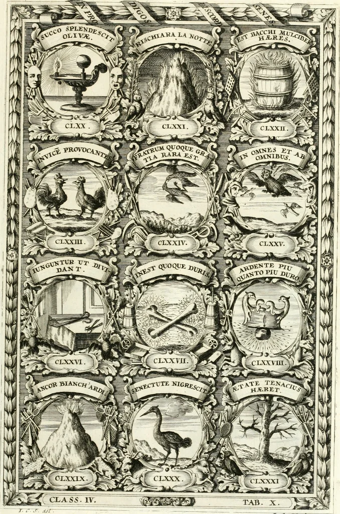 An illustration from Symbolographia, sive, De arte symbolica : sermones septem, 1701, leaf 696