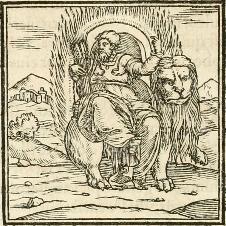 An illustration from Hieroglyphica, sive, De sacris Aegyptiorvm aliarvmqve gentivm literis commentarij, 1567, leaf 39