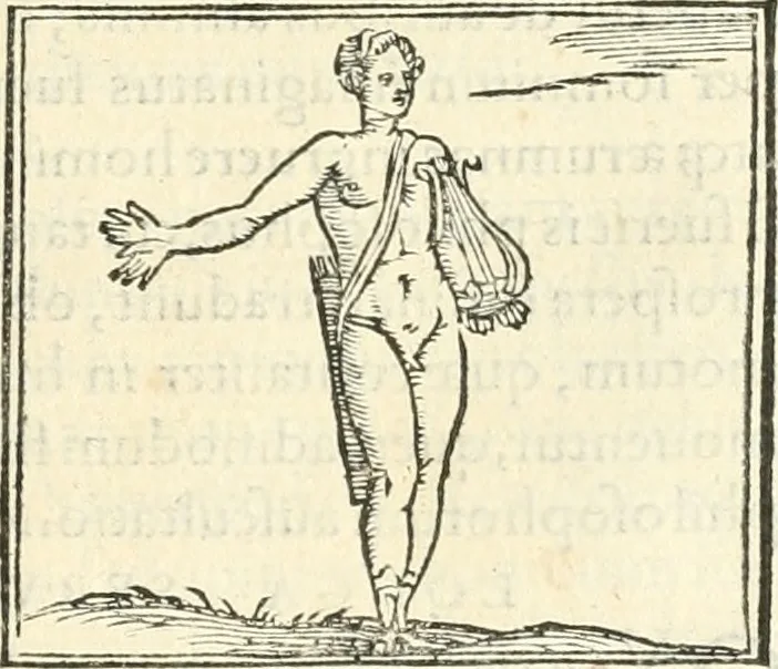 An illustration from Hieroglyphica, sive, De sacris Aegyptiorvm aliarvmqve gentivm literis commentarij, 1567, leaf 484