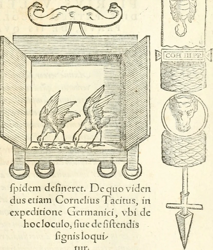 An illustration from Hieroglyphica, sive, De sacris Aegyptiorvm aliarvmqve gentivm literis commentarij, 1567, leaf 646