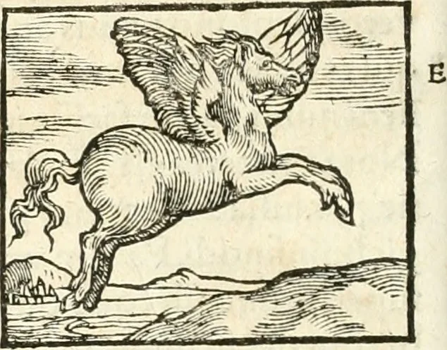 An illustration from Hieroglyphica, sive, De sacris Aegyptiorvm aliarvmqve gentivm literis commentarij, 1567, leaf 75