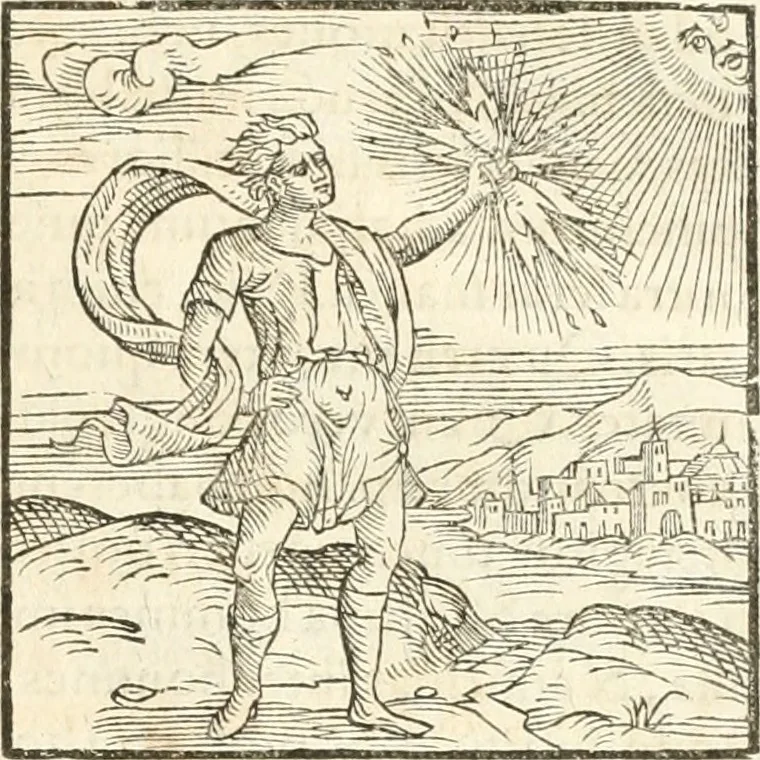 An illustration from Hieroglyphica, sive, De sacris Aegyptiorvm aliarvmqve gentivm literis commentarij, 1567, leaf 866