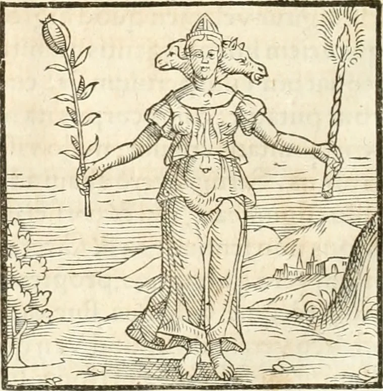 An illustration from Hieroglyphica, sive, De sacris Aegyptiorvm aliarvmqve gentivm literis commentarij, 1567, leaf 873