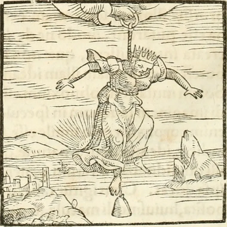 An illustration from Hieroglyphica, sive, De sacris Aegyptiorvm aliarvmqve gentivm literis commentarij, 1567, leaf 875