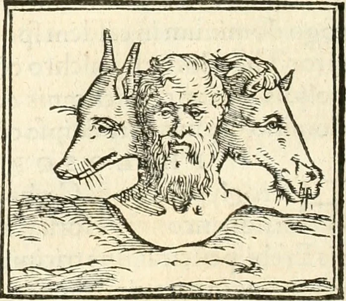 An illustration from Hieroglyphica, sive, De sacris Aegyptiorvm aliarvmqve gentivm literis commentarij, 1567, leaf 93