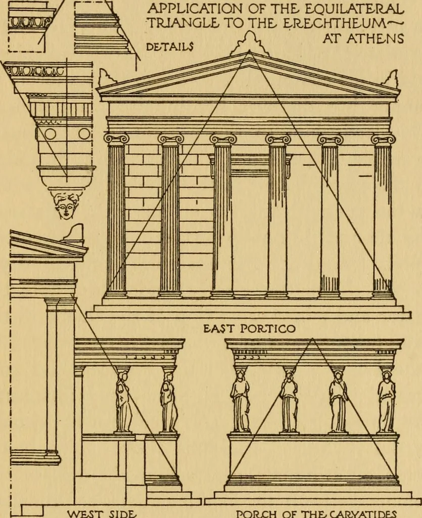 An illustration from Six lectures on architecture, 1917, leaf 226