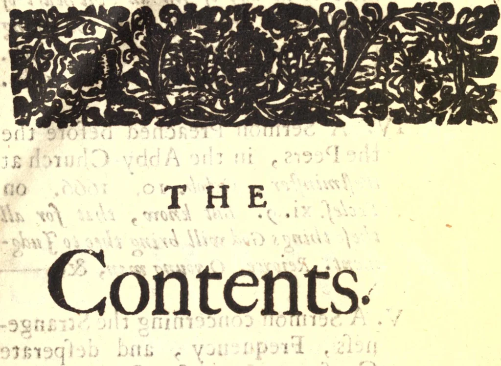 An illustration from Six sermons, 1672, leaf 6