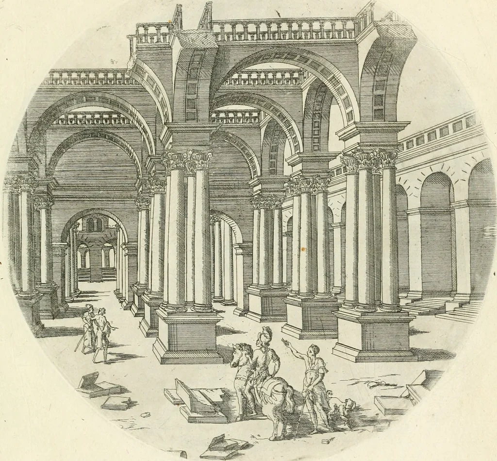 An illustration from [Six suites of engravings], 1549, leaf 202