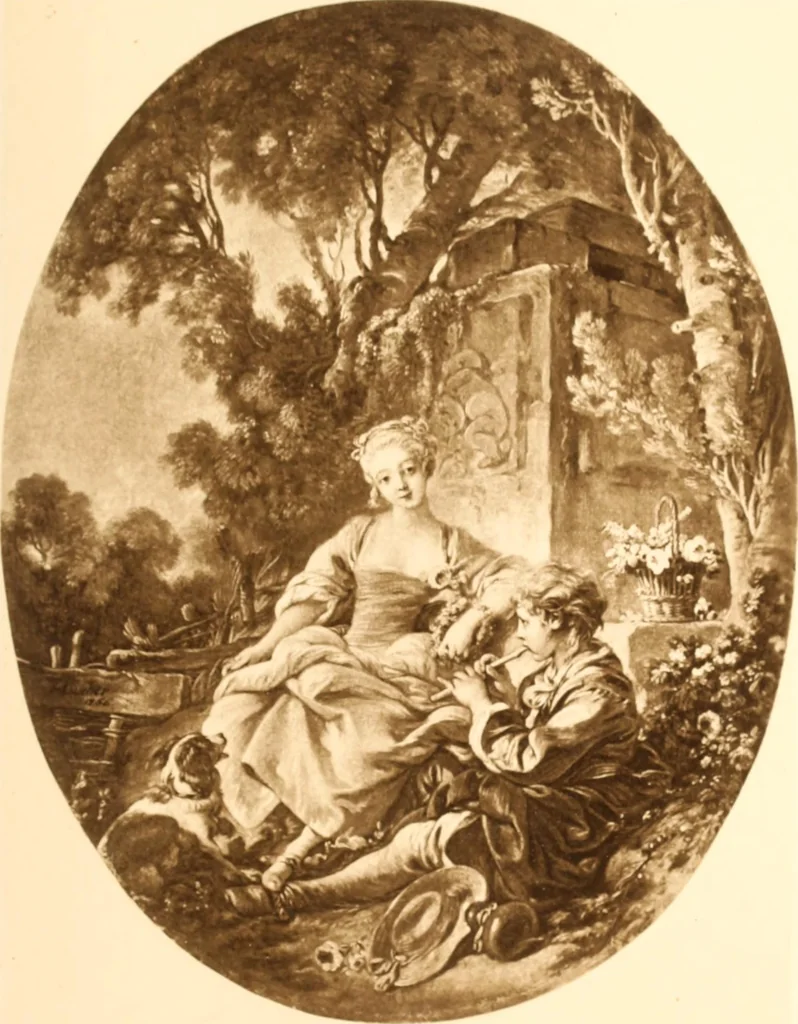An illustration from Illustrated catalogue of the sixth series of 100 paintings by old masters of the Dutch, Flemish, Italian, French, and English schools : being a portion of the Sedelmeyer Gallery which contains over 1500 original pictures by ancient and modern artists, 1900, leaf 108