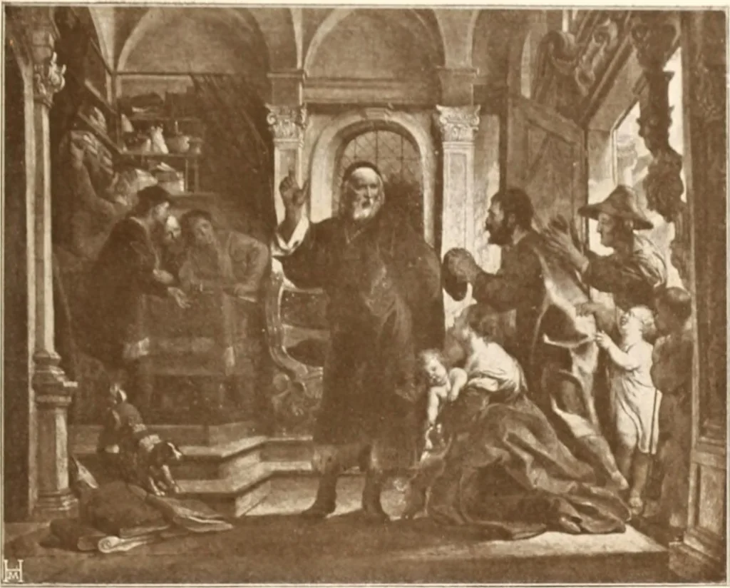 An illustration from Illustrated catalogue of the sixth series of 100 paintings by old masters of the Dutch, Flemish, Italian, French, and English schools : being a portion of the Sedelmeyer Gallery which contains over 1500 original pictures by ancient and modern artists, 1900, leaf 40