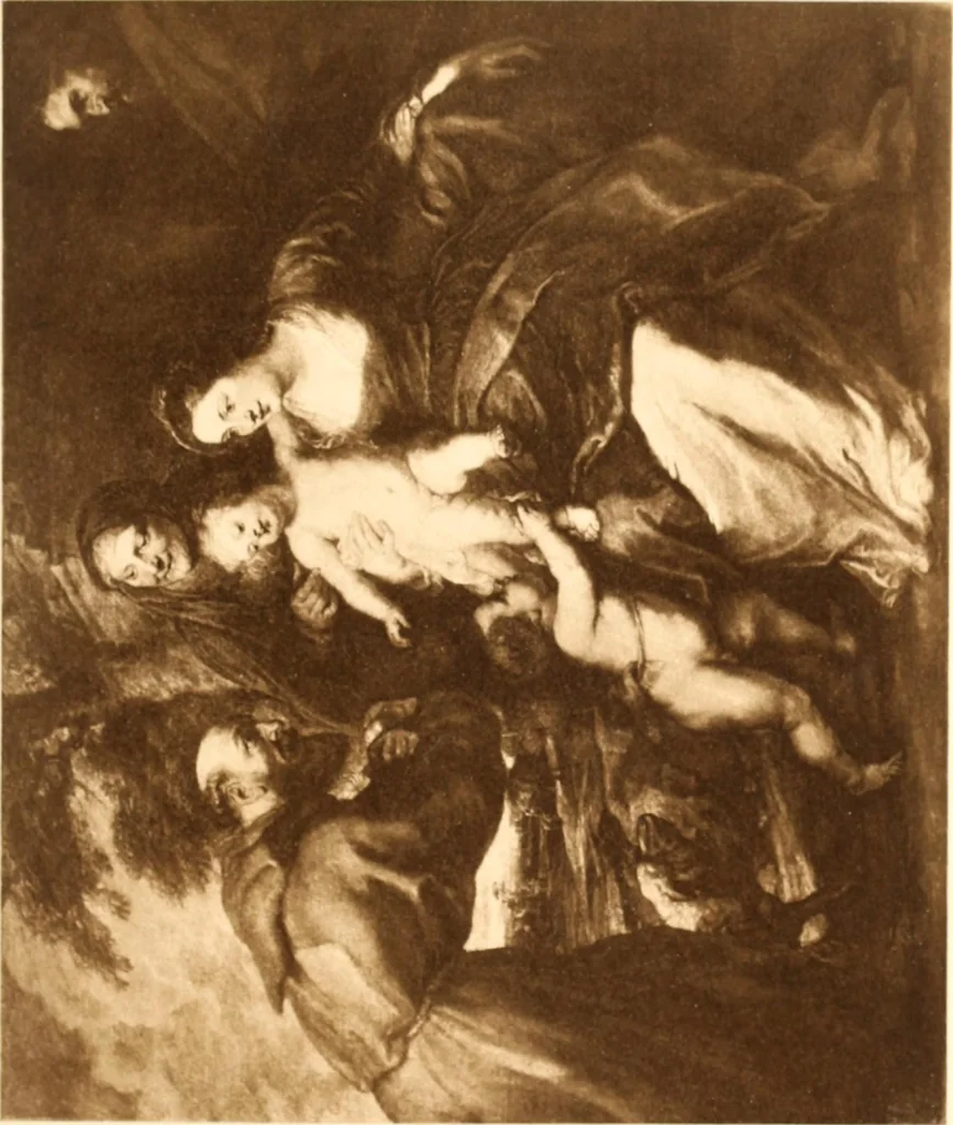 An illustration from Illustrated catalogue of the sixth series of 100 paintings by old masters of the Dutch, Flemish, Italian, French, and English schools : being a portion of the Sedelmeyer Gallery which contains over 1500 original pictures by ancient and modern artists, 1900, leaf 62