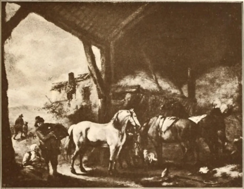 An illustration from Illustrated catalogue of the sixth series of 100 paintings by old masters of the Dutch, Flemish, Italian, French, and English schools : being a portion of the Sedelmeyer Gallery which contains over 1500 original pictures by ancient and modern artists, 1900, leaf 84