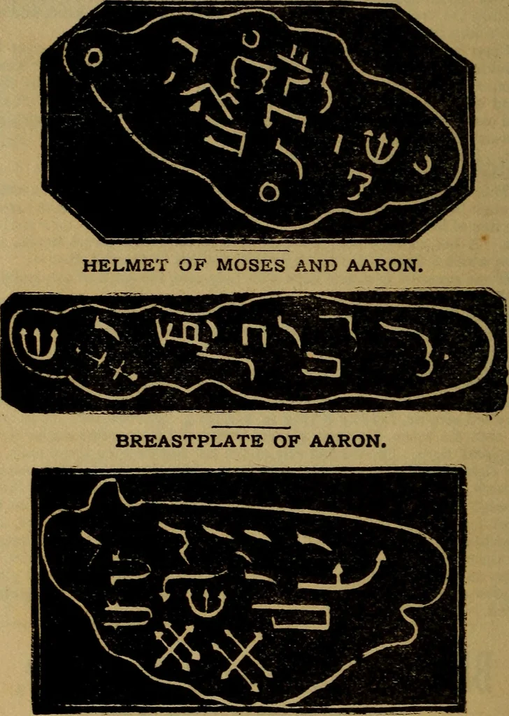 An illustration from The sixth and seventh books of Moses ... the wonderful magical and spirit arts of Moses and Aaron, 1910, leaf 95