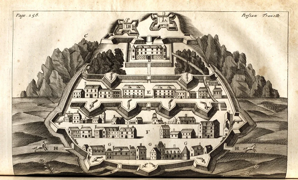 An illustration from The six voyages of John Baptista Tavernier, 1678, leaf 287