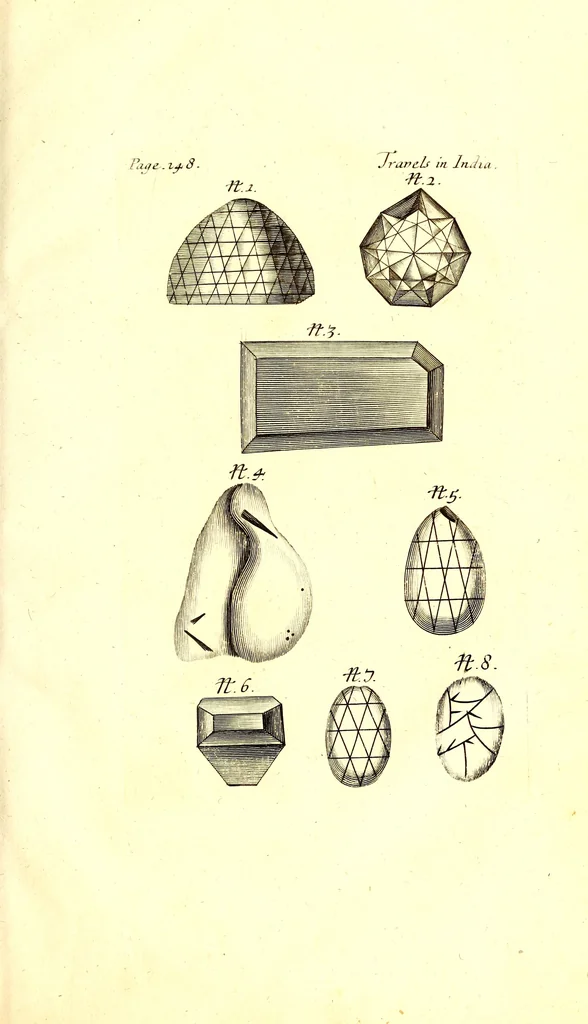 An illustration from The six voyages of John Baptista Tavernier, 1678, leaf 464