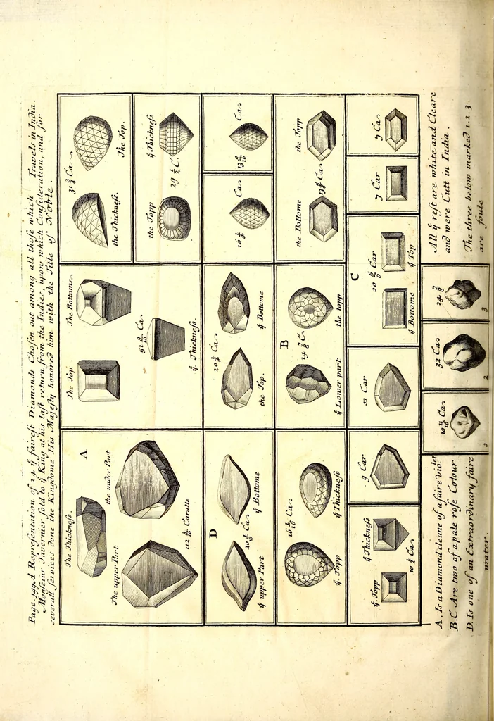 An illustration from The six voyages of John Baptista Tavernier, 1678, leaf 469