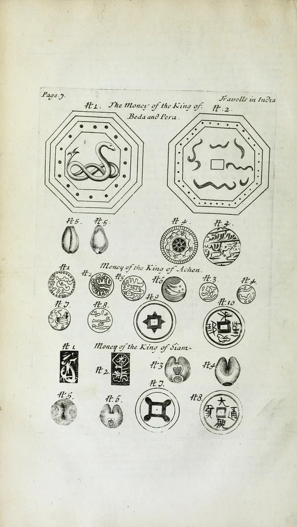 An illustration from The six voyages of John Baptista Tavernier, a noble man of France now living : through Turky into Persia and the East-Indies, finished in the year 1670 : giving an account of the state of those countries : illustrated with divers sculptures : together with a new relation of the present Grand Seignor's seraglio, by the same author, 1678, leaf 312
