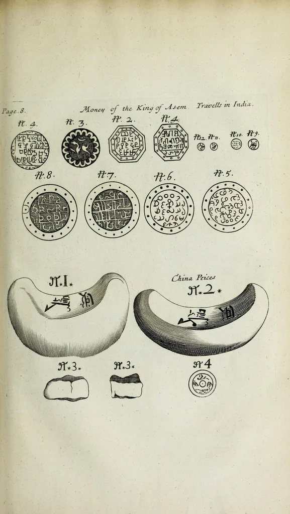 An illustration from The six voyages of John Baptista Tavernier, a noble man of France now living : through Turky into Persia and the East-Indies, finished in the year 1670 : giving an account of the state of those countries : illustrated with divers sculptures : together with a new relation of the present Grand Seignor's seraglio, by the same author, 1678, leaf 315