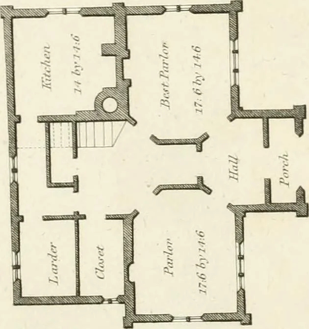 An illustration from Architectural sketches for cottages, rural dwellings, and villas, in the Grecian, Gothic, and fancy styles, with plans : suitable to persons of genteel life and moderate fortune : preceded by some observations on scenery and character proper for picturesque buildings, 1815, leaf 52