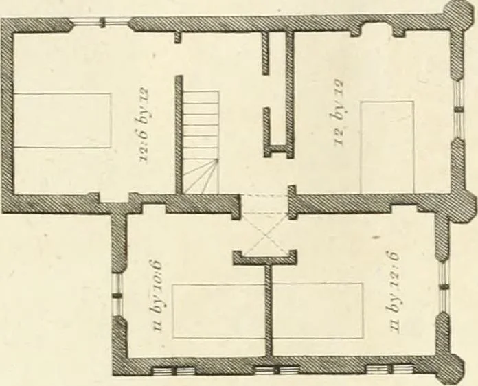An illustration from Architectural sketches for cottages, rural dwellings, and villas, in the Grecian, Gothic, and fancy styles, with plans : suitable to persons of genteel life and moderate fortune : preceded by some observations on scenery and character proper for picturesque buildings, 1815, leaf 82