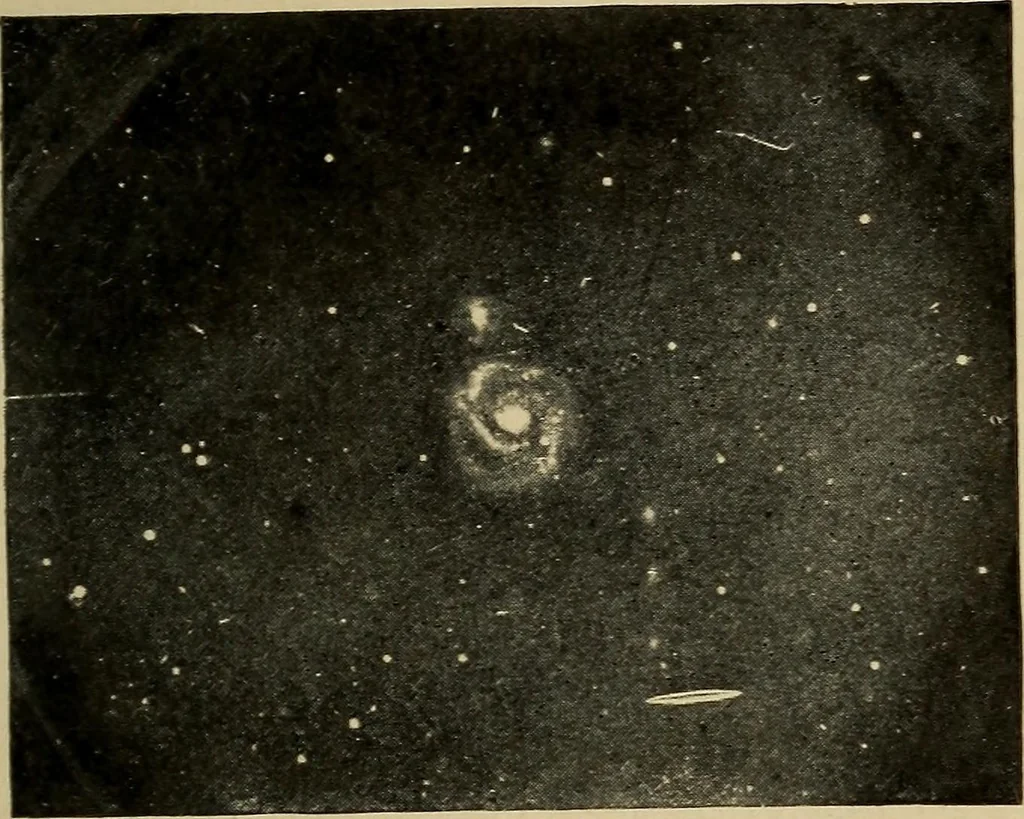 An illustration from The skies and the earth, 1902, leaf 134