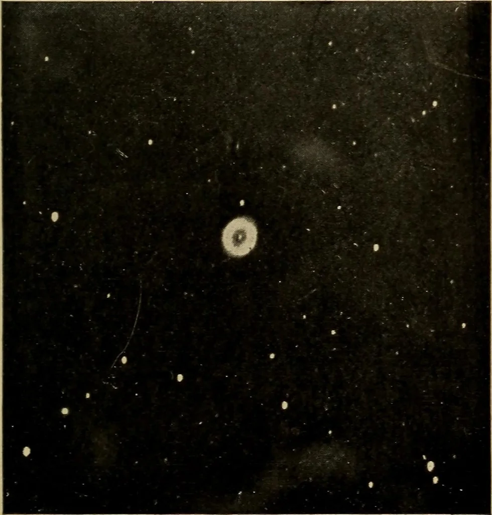 An illustration from The skies and the earth, 1902, leaf 134