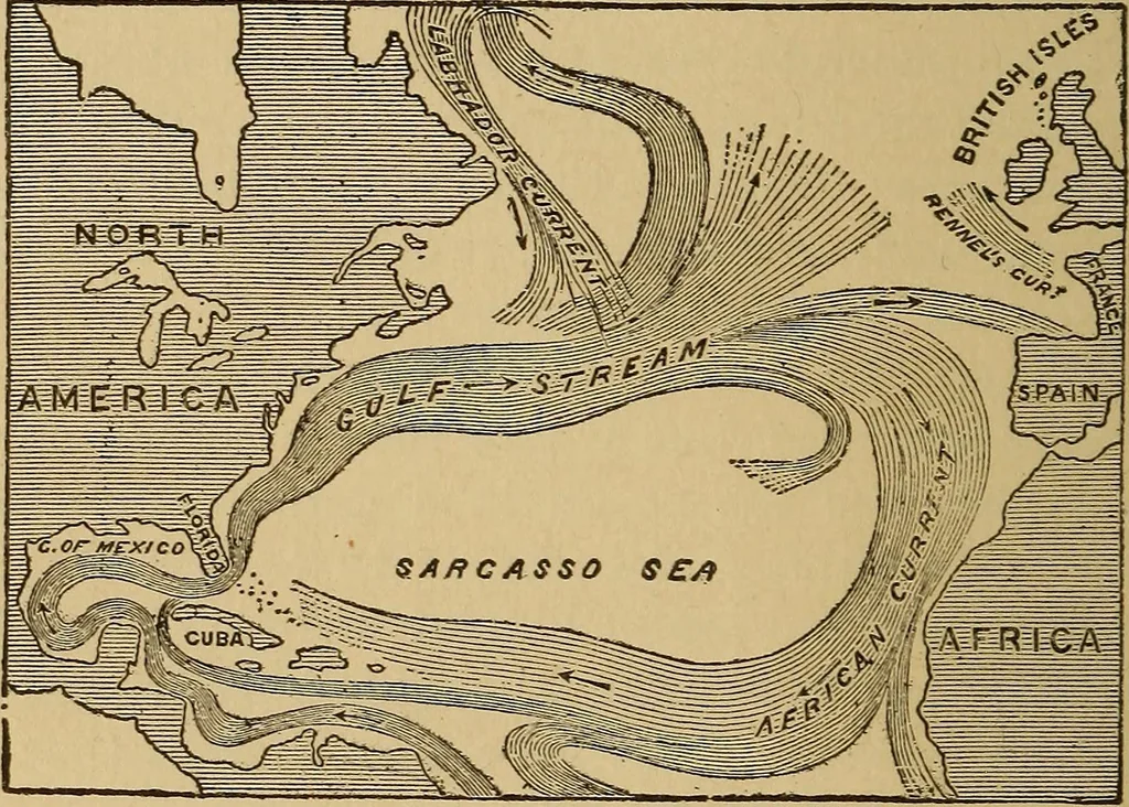 An illustration from The skies and the earth, 1902, leaf 197
