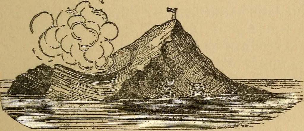 An illustration from The skies and the earth, 1902, leaf 222